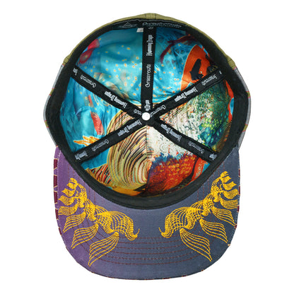 Android Jones Humming Dragon Olive Fitted Hat
