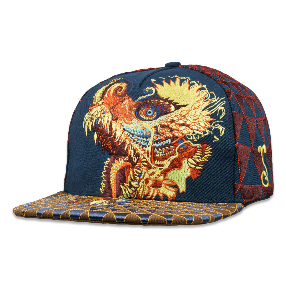 Android Jones Humming Dragon Navy Snapback Hat