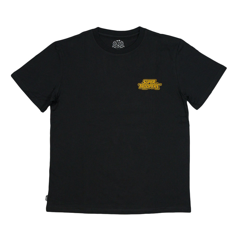 Super Troopers 3 Johnny Chimpo Black T Shirt