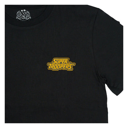 Super Troopers 3 Johnny Chimpo Black T Shirt