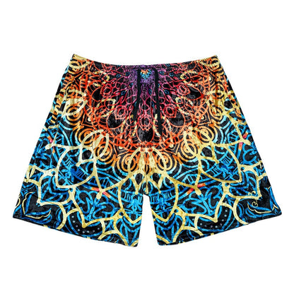 G Sprout Mandala Crushed Velour Shorts