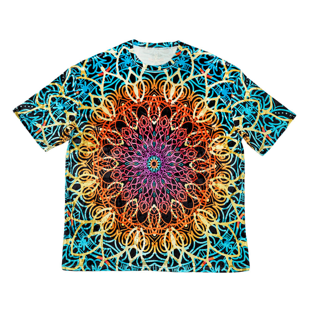 G Sprout Mandala Crushed Velour T Shirt