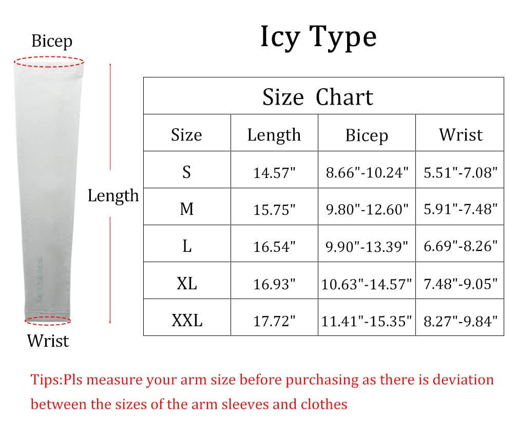 ROCKBROS Sun Protection Arm Sleeves Cooling for Running Golf Fishing Cycling