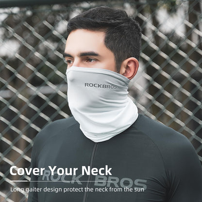 ROCKBROS Cooling Neck Gaiter Face Mask Fishing Scarf Face Cover for Men Women