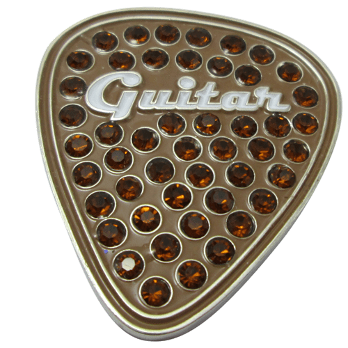 Guitar Pick Crystal Ball Marker & Hat Clip by ReadyGOLF