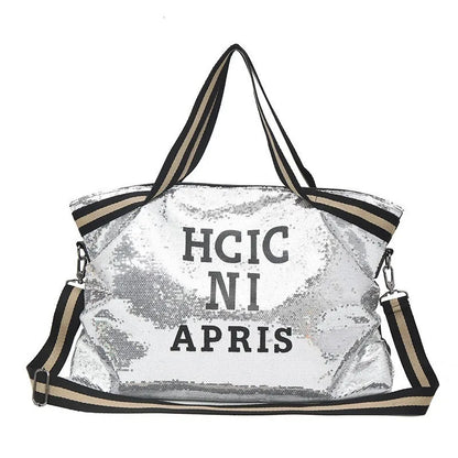 Sparkling Shoulder Bag: Large Tote for Travel
