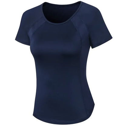 Women's Breathable Mesh Running Shirt   Quick Dry  Elastic Yoga Top