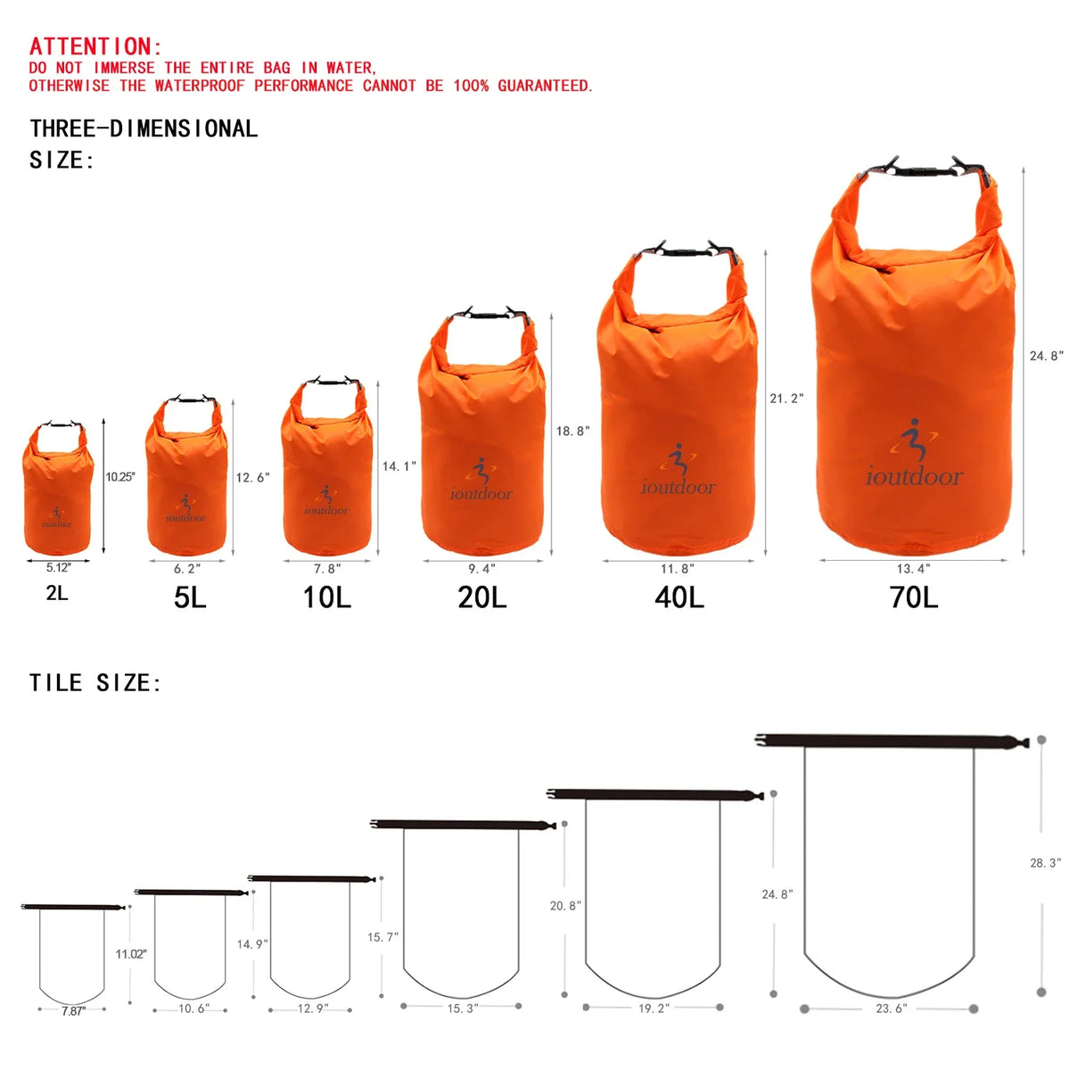 Lightweight Waterproof Dry Bag for Kayaking & Swimming