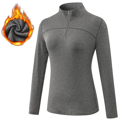 Breathable  Moisture Wicking Sports Top with Zipper