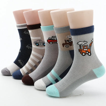 Kids' Spring Summer Mesh Crew Socks