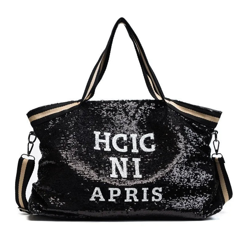 Sparkling Shoulder Bag: Large Tote for Travel