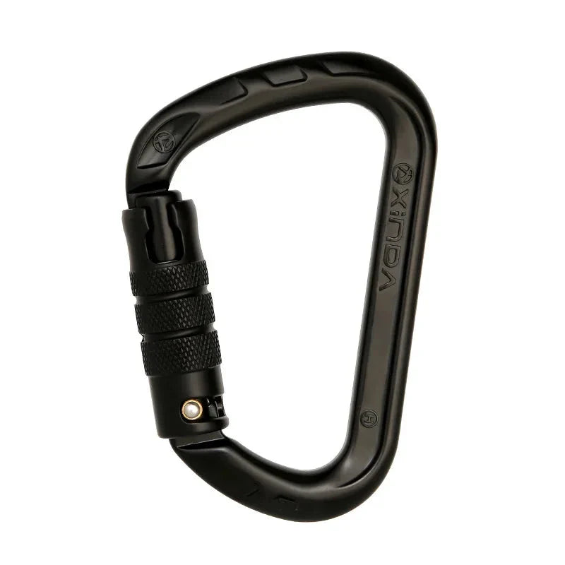 D-Shape Rock Climbing Carabiner - Auto-Locking and Durable