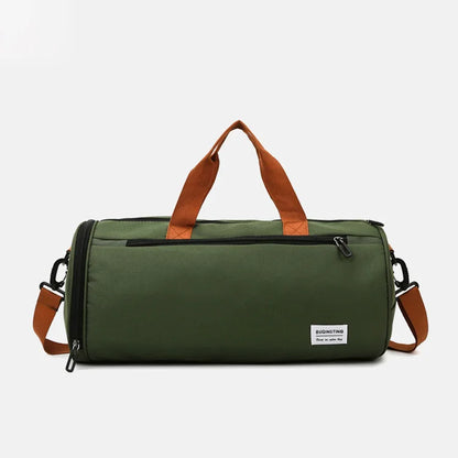 Waterproof Fitness Bag with Shoulder Strap Dry/Wet Zones Shoe Storage