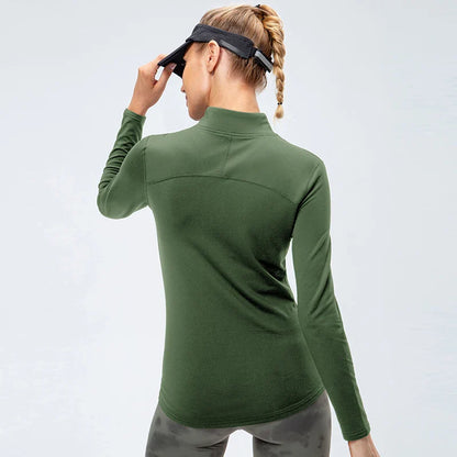 Breathable  Moisture Wicking Sports Top with Zipper