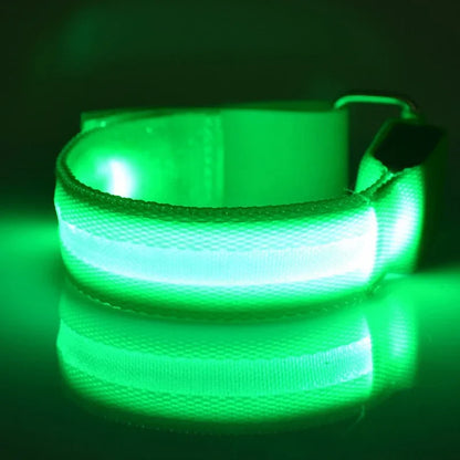 Adjustable LED Wristbands for Runners Joggers & Cyclists