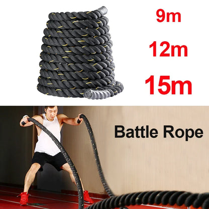 Battle Ropes for Gym & Home Heavy CrossFit Strength Training