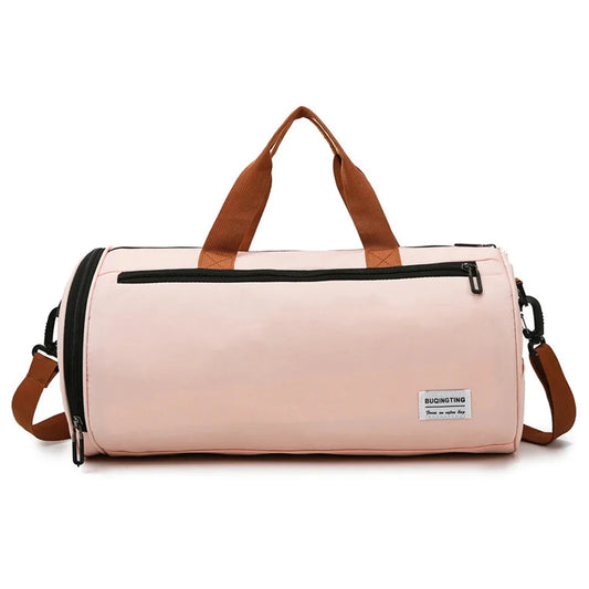 Waterproof Fitness Bag with Shoulder Strap Dry/Wet Zones Shoe Storage