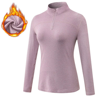 Breathable  Moisture Wicking Sports Top with Zipper