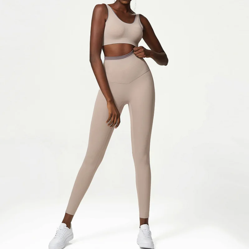 Women's 2 Piece Yoga Set Tight Fitting High Waisted