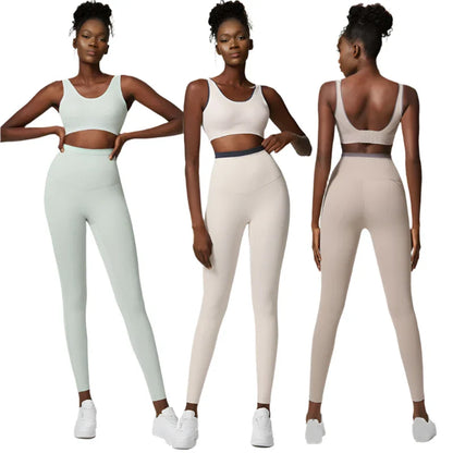 Women's 2 Piece Yoga Set Tight Fitting High Waisted