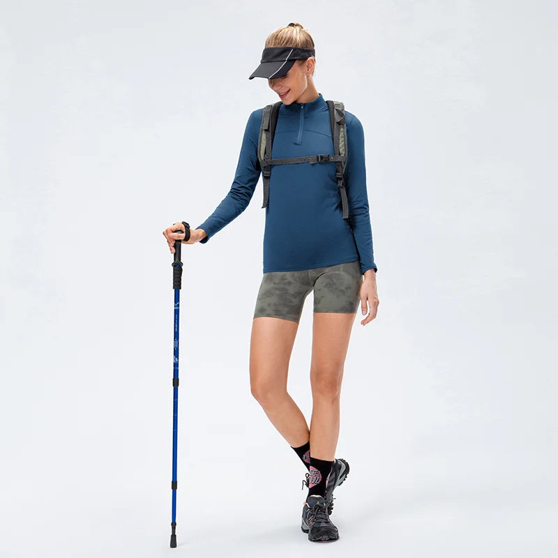 Breathable  Moisture Wicking Sports Top with Zipper