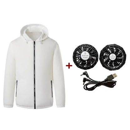 Summer Essentials Portable USB Electric Fan Cooling Jacket for Men