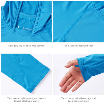 Youth Hooded Sun Shirt - UPF 50+ Protection