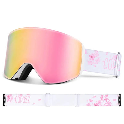 Crystal Clear Vision Magnetic Ski Goggles