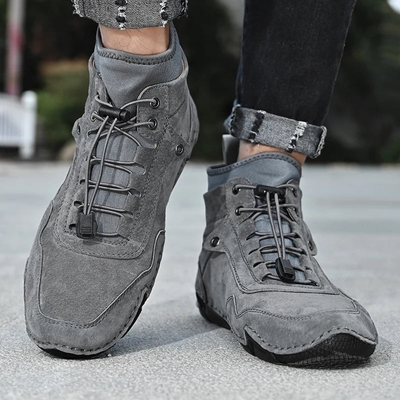 Conquer Winter in Style: Men's Leather Snow Boots