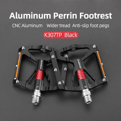 ROCKBROS Lightweight Flat Bike Pedals in Various Colours (Pair)