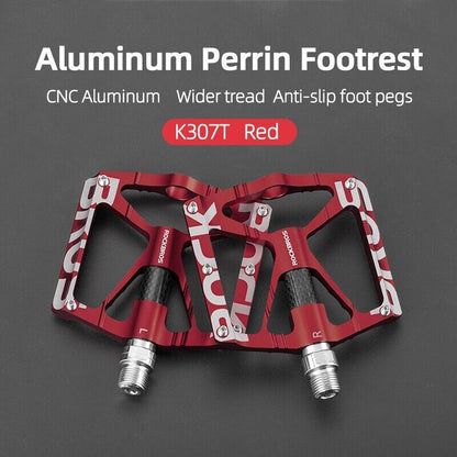 ROCKBROS Lightweight Flat Bike Pedals in Various Colours (Pair)