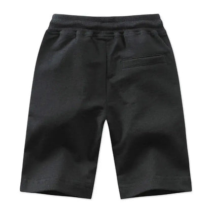 Boys Comfortable Knit Shorts with Zipper Pockets