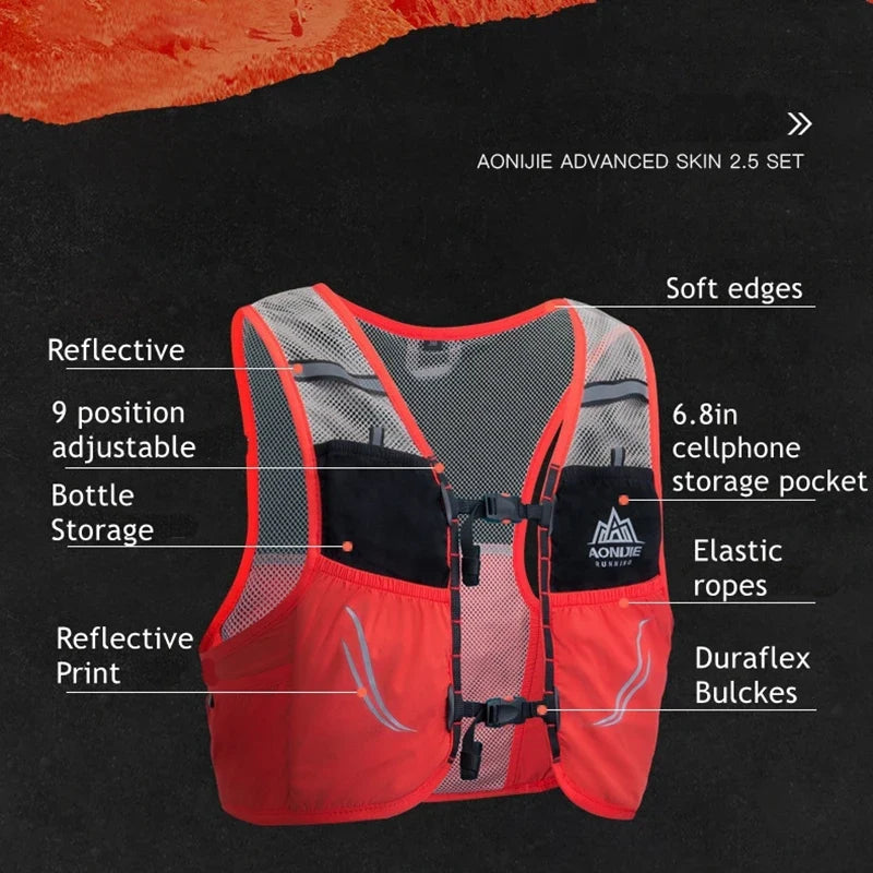 Ultralight Nylon Running Vest & Hydration Pack