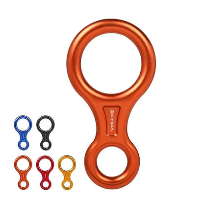 8-Shape Descender: 45KN Rappelling, Belaying, and Abseiling Kit