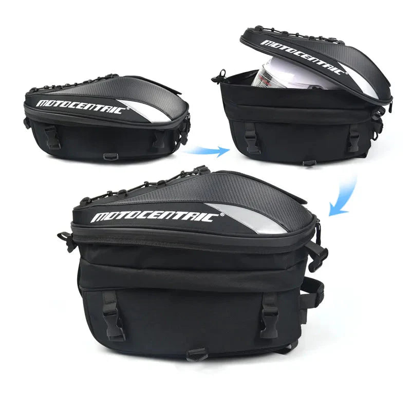 Conquer Any Ride Multifunction Motorcycle Rear Seat Bag with High Capacity
