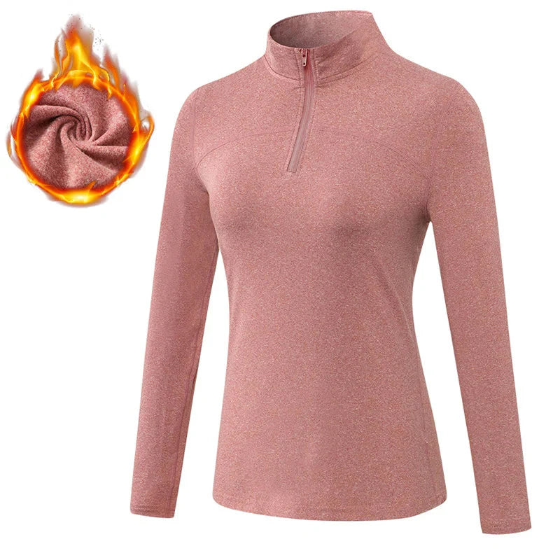 Breathable  Moisture Wicking Sports Top with Zipper