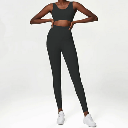 Women's 2 Piece Yoga Set Tight Fitting High Waisted