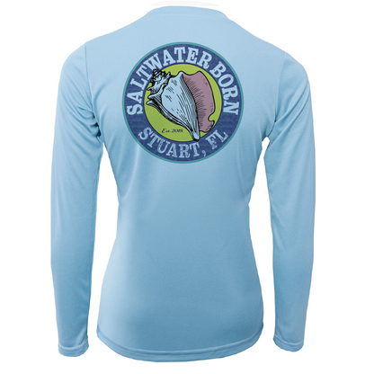Linear Logo Stuart Florida Girl Long Sleeve UPF 50+ Dry-Fit Shirt