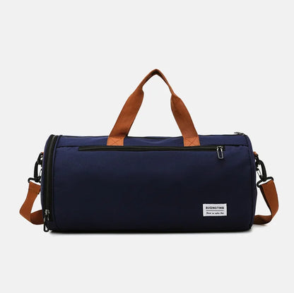 Waterproof Fitness Bag with Shoulder Strap Dry/Wet Zones Shoe Storage