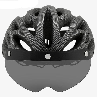 Visored Bike Helmet with LED Light