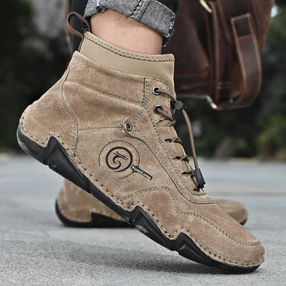 Conquer Winter in Style: Men's Leather Snow Boots