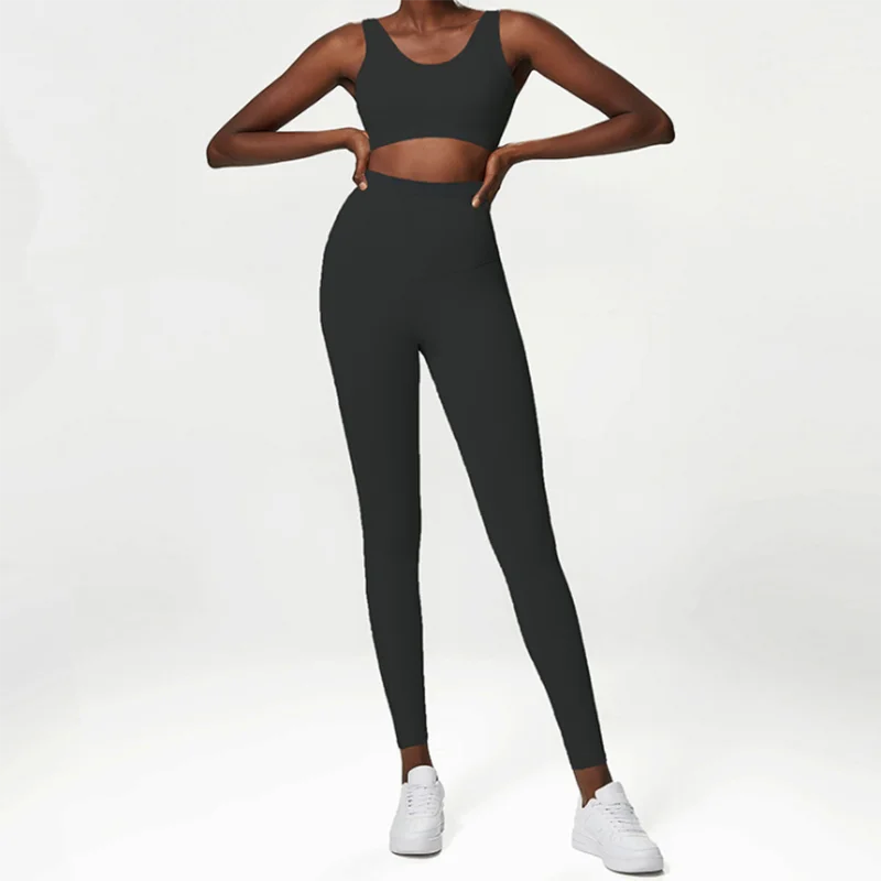 Women's 2 Piece Yoga Set Tight Fitting High Waisted