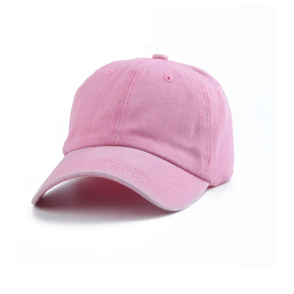 Classic Cotton Baseball Caps for Kids and Adults