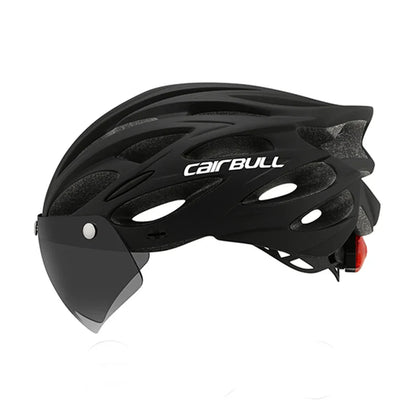 Visored Bike Helmet with LED Light