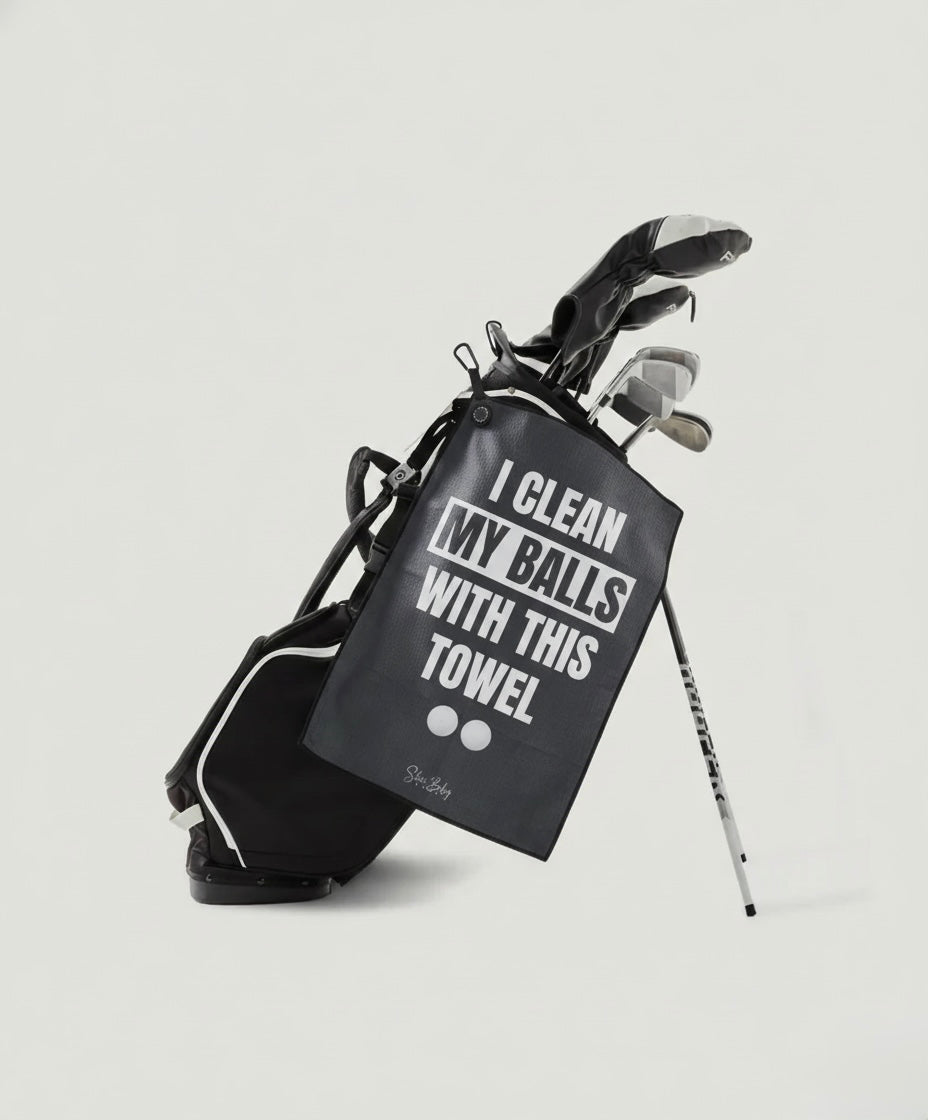 Golf Towel - I Clean My Balls With This Towel