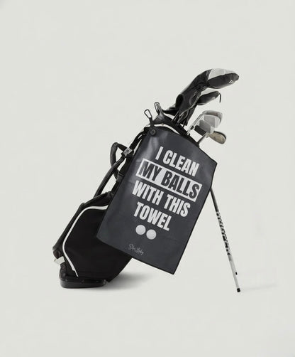 Golf Towel - I Clean My Balls With This Towel