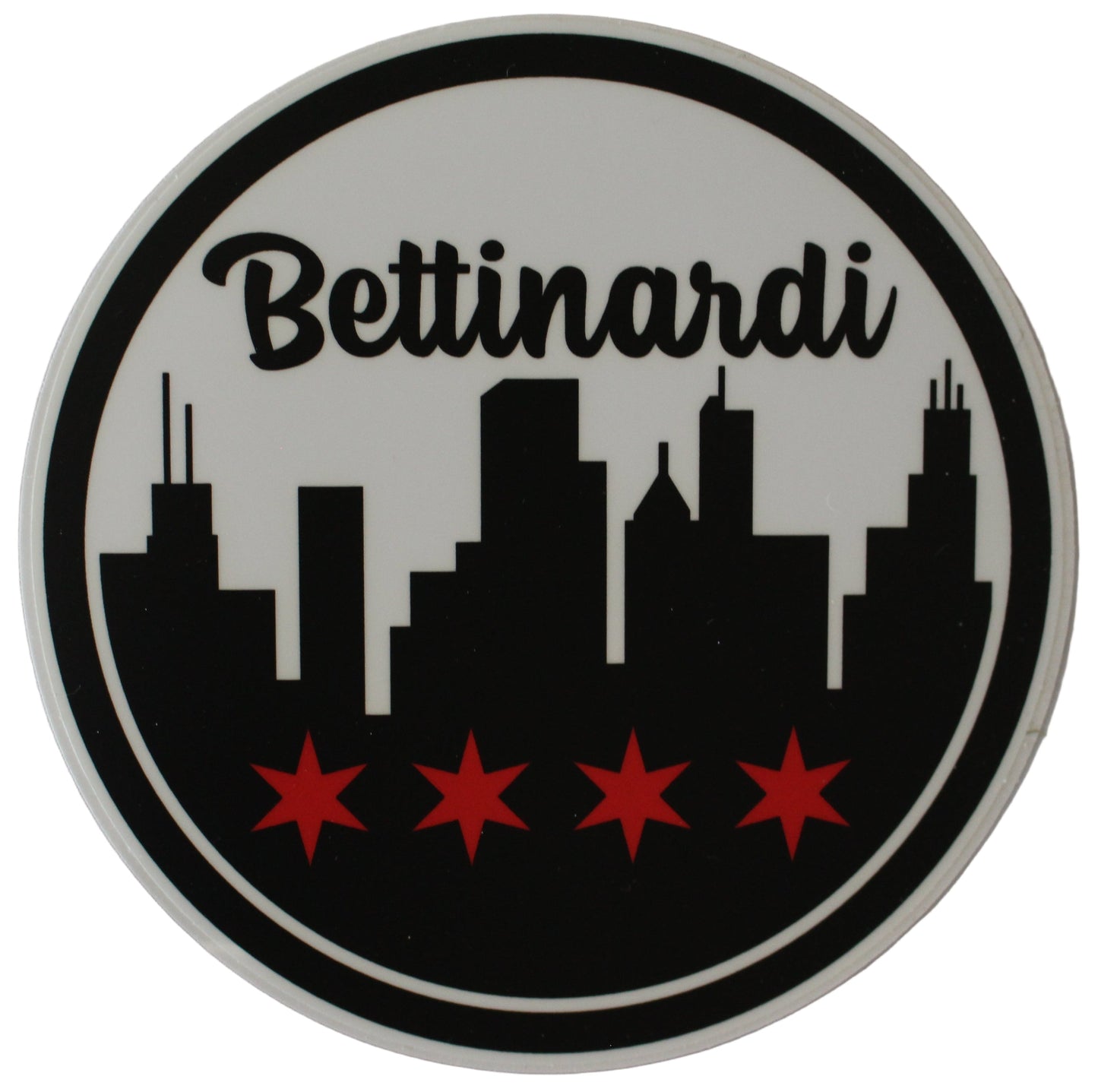 Bettinardi - Chicago Skyline Circle Sticker 5.0" Diameter