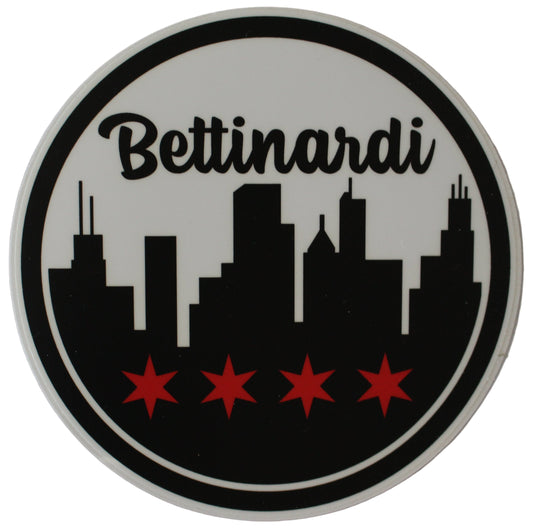 Bettinardi - Chicago Skyline Circle Sticker 5.0" Diameter