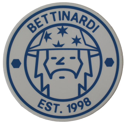 Bettinardi - Wizard Circle Sticker White/Blue 5.0" Diameter