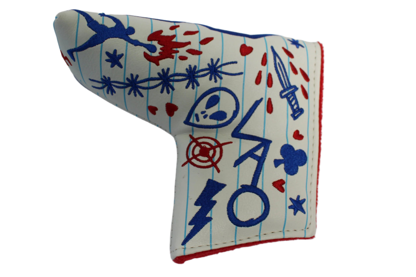 Swag Golf - S Cover Notebook Paper *opened, no bag* Blade Putter Headcover